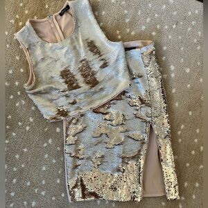 CQ by CQ skirt and shirt set size M